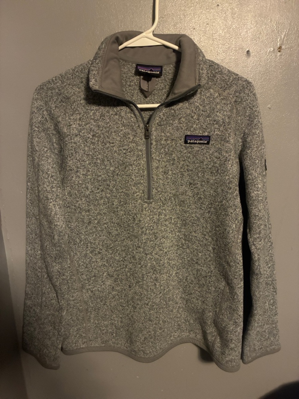 Patagonia Men’s Heather Gray Half-Zip Fleece Pullover